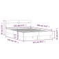 vidaXL Cama con cabecero madera de ingeniería roble ahumado 120x190 cm vidaXL Cama con cabecero madera de ingeniería roble ahumado 120x190 cm