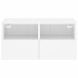 vidaXL Mueble de TV de pared madera de ingeniería blanco 60x30x30 cm vidaXL Mueble de TV de pared madera de ingeniería blanco 60x30x30 cm