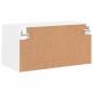 vidaXL Mueble de TV de pared madera de ingeniería blanco 60x30x30 cm vidaXL Mueble de TV de pared madera de ingeniería blanco 60x30x30 cm