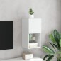vidaXL Mueble para TV con luces LED blanco 30,5x30x60 cm vidaXL Mueble para TV con luces LED blanco 30,5x30x60 cm