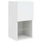 vidaXL Mueble para TV con luces LED blanco 30,5x30x60 cm vidaXL Mueble para TV con luces LED blanco 30,5x30x60 cm