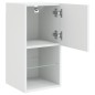 vidaXL Mueble para TV con luces LED blanco 30,5x30x60 cm vidaXL Mueble para TV con luces LED blanco 30,5x30x60 cm