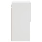 vidaXL Mueble para TV con luces LED blanco 30,5x30x60 cm vidaXL Mueble para TV con luces LED blanco 30,5x30x60 cm