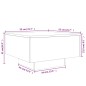 vidaXL Mesa de centro madera de ingeniería gris hormigón 55x55x31 cm vidaXL Mesa de centro madera de ingeniería gris hormigón 55x55x31 cm