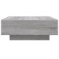 vidaXL Mesa de centro con luces LED gris Sonoma 80x80x31 cm vidaXL Mesa de centro con luces LED gris Sonoma 80x80x31 cm