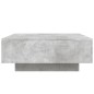 vidaXL Mesa de centro con luces LED gris hormigón 80x80x31 cm vidaXL Mesa de centro con luces LED gris hormigón 80x80x31 cm