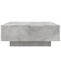 vidaXL Mesa de centro con luces LED gris hormigón 80x80x31 cm vidaXL Mesa de centro con luces LED gris hormigón 80x80x31 cm