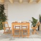 vidaXL Sillas de terraza plegables 6 uds madera maciza de acacia vidaXL Sillas de terraza plegables 6 uds madera maciza de acacia