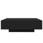 vidaXL Mesa de centro con luces LED negro 100x100x31 cm