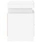 vidaXL Mesitas de noche con luces LED 2 unidades blanco 35x39x55 cm vidaXL Mesitas de noche con luces LED 2 unidades blanco 35x39x55 cm