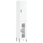vidaXL Aparador alto madera contrachapada blanco brillo 34,5x34x180 cm vidaXL Aparador alto madera contrachapada blanco brillo 34,5x34x180 cm