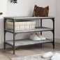 vidaXL Banco zapatero madera de ingeniería gris Sonoma 70x38,5x49 cm vidaXL Banco zapatero madera de ingeniería gris Sonoma 70x38,5x49 cm