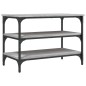 vidaXL Banco zapatero madera de ingeniería gris Sonoma 70x38,5x49 cm vidaXL Banco zapatero madera de ingeniería gris Sonoma 70x38,5x49 cm