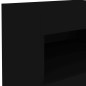 vidaXL Mesita de noche con luces LED negro 50x40x45 cm