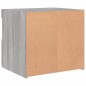 vidaXL Mesita de noche con luces LED gris Sonoma 50x40x45 cm vidaXL Mesita de noche con luces LED gris Sonoma 50x40x45 cm