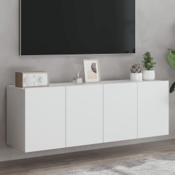 vidaXL Muebles para TV de pared 2 unidades blanco 60x30x41 cm