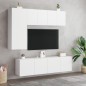 vidaXL Muebles para TV de pared 2 unidades blanco 60x30x41 cm vidaXL Muebles para TV de pared 2 unidades blanco 60x30x41 cm