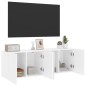 vidaXL Muebles para TV de pared 2 unidades blanco 60x30x41 cm vidaXL Muebles para TV de pared 2 unidades blanco 60x30x41 cm