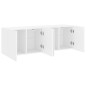 vidaXL Muebles para TV de pared 2 unidades blanco 60x30x41 cm vidaXL Muebles para TV de pared 2 unidades blanco 60x30x41 cm