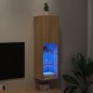 vidaXL Mueble para TV con luces LED roble Sonoma 30,5x30x102 cm vidaXL Mueble para TV con luces LED roble Sonoma 30,5x30x102 cm