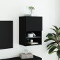 vidaXL Mueble para TV con luces LED negro 40,5x30x60 cm vidaXL Mueble para TV con luces LED negro 40,5x30x60 cm