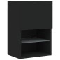 vidaXL Mueble para TV con luces LED negro 40,5x30x60 cm vidaXL Mueble para TV con luces LED negro 40,5x30x60 cm