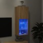 vidaXL Mueble para TV con luces LED roble Sonoma 40,5x30x102 cm