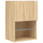 vidaXL Mueble para TV con luces LED roble Sonoma 40,5x30x60 cm