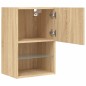 vidaXL Mueble para TV con luces LED roble Sonoma 40,5x30x60 cm