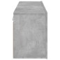 vidaXL Muebles para TV de pared 2 unidades gris hormigón 60x30x41 cm