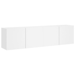 vidaXL Muebles para TV de pared 2 unidades blanco 80x30x41 cm