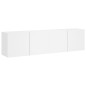 vidaXL Muebles para TV de pared 2 unidades blanco 80x30x41 cm