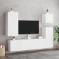 vidaXL Muebles para TV de pared 2 unidades blanco 80x30x41 cm