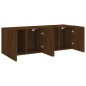 vidaXL Muebles para TV de pared 2 unidades roble marrón 60x30x41 cm