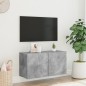 vidaXL Mueble para TV de pared gris hormigón 80x30x41 cm vidaXL Mueble para TV de pared gris hormigón 80x30x41 cm