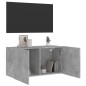 vidaXL Mueble para TV de pared gris hormigón 80x30x41 cm vidaXL Mueble para TV de pared gris hormigón 80x30x41 cm