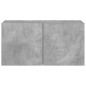 vidaXL Mueble para TV de pared gris hormigón 80x30x41 cm vidaXL Mueble para TV de pared gris hormigón 80x30x41 cm