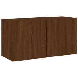 vidaXL Mueble para TV de pared roble marrón 80x30x41 cm
