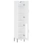 vidaXL Aparador alto madera contrachapada blanco brillo 34,5x34x180 cm vidaXL Aparador alto madera contrachapada blanco brillo 34,5x34x180 cm