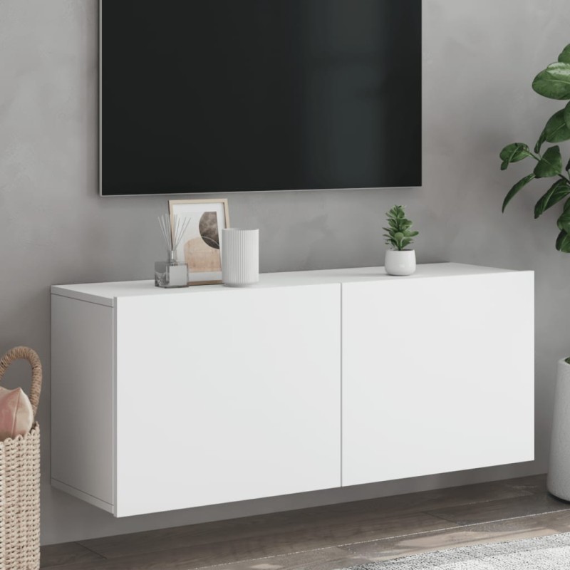 vidaXL Mueble para TV de pared blanco 100x30x41 cm vidaXL Mueble para TV de pared blanco 100x30x41 cm