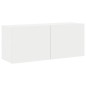 vidaXL Mueble para TV de pared blanco 100x30x41 cm vidaXL Mueble para TV de pared blanco 100x30x41 cm