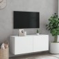 vidaXL Mueble para TV de pared blanco 100x30x41 cm vidaXL Mueble para TV de pared blanco 100x30x41 cm