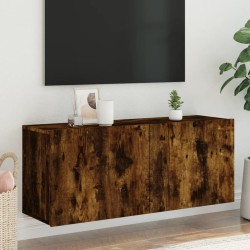 vidaXL Mueble para TV de pared roble ahumado 100x30x41 cm