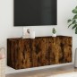 vidaXL Mueble para TV de pared roble ahumado 100x30x41 cm vidaXL Mueble para TV de pared roble ahumado 100x30x41 cm