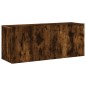 vidaXL Mueble para TV de pared roble ahumado 100x30x41 cm vidaXL Mueble para TV de pared roble ahumado 100x30x41 cm