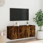 vidaXL Mueble para TV de pared roble ahumado 100x30x41 cm vidaXL Mueble para TV de pared roble ahumado 100x30x41 cm