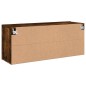 vidaXL Mueble para TV de pared roble ahumado 100x30x41 cm vidaXL Mueble para TV de pared roble ahumado 100x30x41 cm