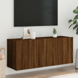 vidaXL Mueble para TV de pared roble marrón 100x30x41 cm