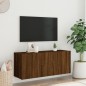 vidaXL Mueble para TV de pared roble marrón 100x30x41 cm vidaXL Mueble para TV de pared roble marrón 100x30x41 cm