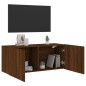vidaXL Mueble para TV de pared roble marrón 100x30x41 cm vidaXL Mueble para TV de pared roble marrón 100x30x41 cm